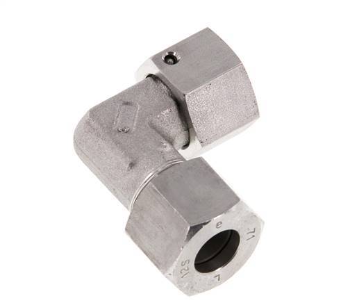 M20x1.5 x 12S Stainless steel Adjustable 90 deg Elbow Fitting with Sealing cone and O-ring 630 Bar DIN 2353
