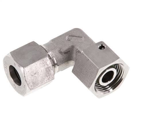 M20x1.5 x 12S Stainless steel Adjustable 90 deg Elbow Fitting with Sealing cone and O-ring 630 Bar DIN 2353