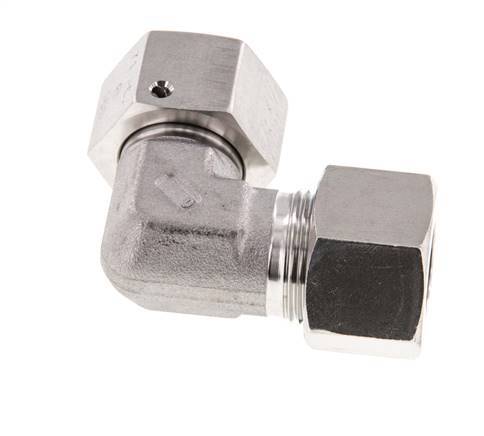 M24x1.5 x 16S Stainless steel Adjustable 90 deg Elbow Fitting with Sealing cone and O-ring 400 Bar DIN 2353