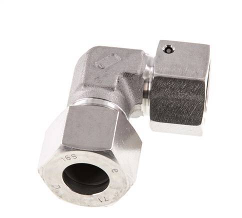 M24x1.5 x 16S Stainless steel Adjustable 90 deg Elbow Fitting with Sealing cone and O-ring 400 Bar DIN 2353