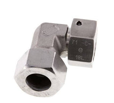 M26x1.5 x 18L Stainless steel Adjustable 90 deg Elbow Fitting with Sealing cone and O-ring 315 Bar DIN 2353
