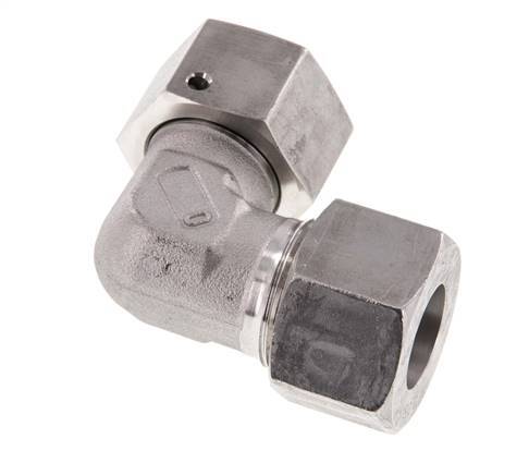M30x2 x 20S Stainless steel Adjustable 90 deg Elbow Fitting with Sealing cone and O-ring 400 Bar DIN 2353