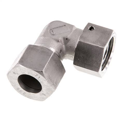M30x2 x 20S Stainless steel Adjustable 90 deg Elbow Fitting with Sealing cone and O-ring 400 Bar DIN 2353