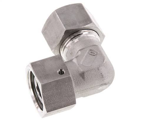M30x2 x 20S Stainless steel Adjustable 90 deg Elbow Fitting with Sealing cone and O-ring 400 Bar DIN 2353