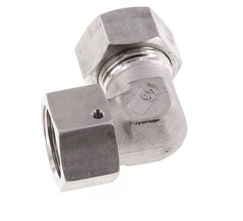 M30x2 x 22L Stainless steel Adjustable 90 deg Elbow Fitting with Sealing cone and O-ring 160 Bar DIN 2353