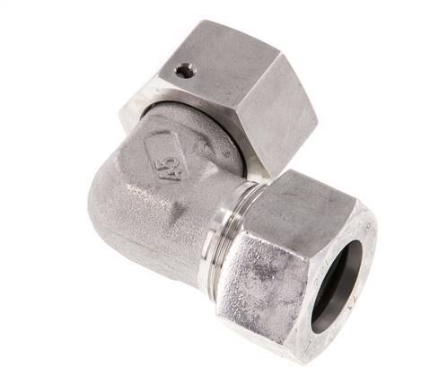M30x2 x 22L Stainless steel Adjustable 90 deg Elbow Fitting with Sealing cone and O-ring 160 Bar DIN 2353