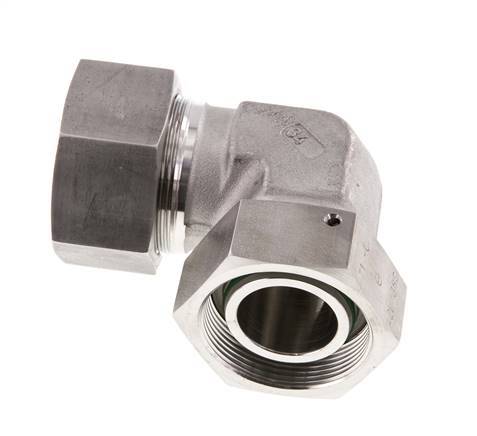 M52x2 x 38S Stainless steel Adjustable 90 deg Elbow Fitting with Sealing cone and O-ring 315 Bar DIN 2353