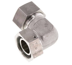M52x2 x 38S Stainless steel Adjustable 90 deg Elbow Fitting with Sealing cone and O-ring 315 Bar DIN 2353