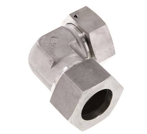 M52x2 x 38S Stainless steel Adjustable 90 deg Elbow Fitting with Sealing cone and O-ring 315 Bar DIN 2353
