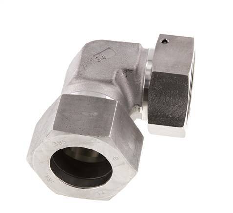 M52x2 x 38S Stainless steel Adjustable 90 deg Elbow Fitting with Sealing cone and O-ring 315 Bar DIN 2353