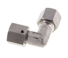 M14x1.5 x 8L Stainless steel Adjustable 90 deg Elbow Compression Fitting with Sealing cone and O-ring 315 Bar DIN 2353