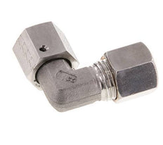 M16x1.5 x 8S Stainless steel Adjustable 90 deg Elbow Compression Fitting with Sealing cone and O-ring 630 Bar DIN 2353