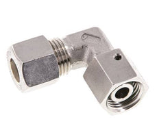 M16x1.5 x 10L Stainless steel Adjustable 90 deg Elbow Compression Fitting with Sealing cone and O-ring 315 Bar DIN 2353