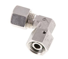 M16x1.5 x 10L Stainless steel Adjustable 90 deg Elbow Compression Fitting with Sealing cone and O-ring 315 Bar DIN 2353