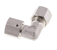 M16x1.5 x 10L Stainless steel Adjustable 90 deg Elbow Compression Fitting with Sealing cone and O-ring 315 Bar DIN 2353