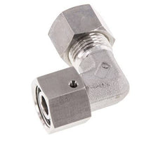 M18x1.5 x 12L Stainless steel Adjustable 90 deg Elbow Compression Fitting with Sealing cone and O-ring 315 Bar DIN 2353