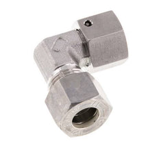M18x1.5 x 12L Stainless steel Adjustable 90 deg Elbow Compression Fitting with Sealing cone and O-ring 315 Bar DIN 2353
