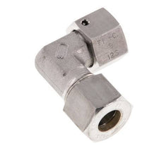 M20x1.5 x 12S Stainless steel Adjustable 90 deg Elbow Compression Fitting with Sealing cone and O-ring 630 Bar DIN 2353