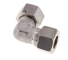M30x2 x 20S Stainless steel Adjustable 90 deg Elbow Compression Fitting with Sealing cone and O-ring 400 Bar DIN 2353