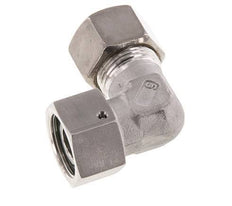M30x2 x 20S Stainless steel Adjustable 90 deg Elbow Compression Fitting with Sealing cone and O-ring 400 Bar DIN 2353