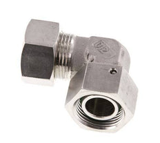 M30x2 x 22L Stainless steel Adjustable 90 deg Elbow Compression Fitting with Sealing cone and O-ring 160 Bar DIN 2353