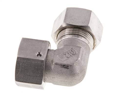 M30x2 x 22L Stainless steel Adjustable 90 deg Elbow Compression Fitting with Sealing cone and O-ring 160 Bar DIN 2353