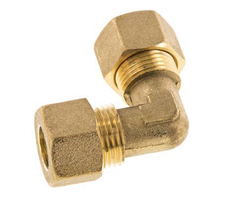 12mm Brass 90 deg Elbow Compression Fitting 75 Bar DIN EN 1254-2