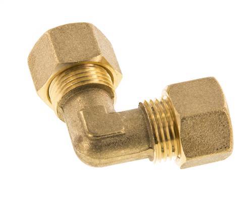 12mm Brass 90 deg Elbow Compression Fitting 75 Bar DIN EN 1254-2