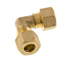 12mm Brass 90 deg Elbow Compression Fitting 75 Bar DIN EN 1254-2