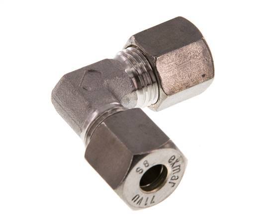 8S Stainless steel 90 deg Elbow Compression Fitting 630 Bar DIN 2353