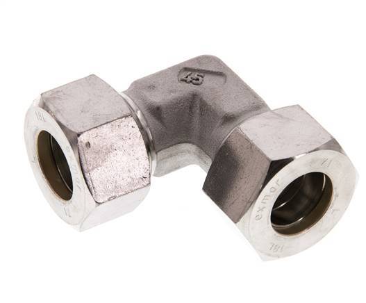 18L Stainless steel 90 deg Elbow Compression Fitting 315 Bar DIN 2353