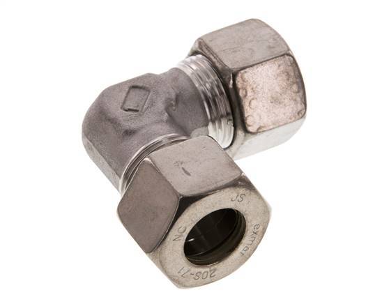 20S Stainless steel 90 deg Elbow Compression Fitting 400 Bar DIN 2353