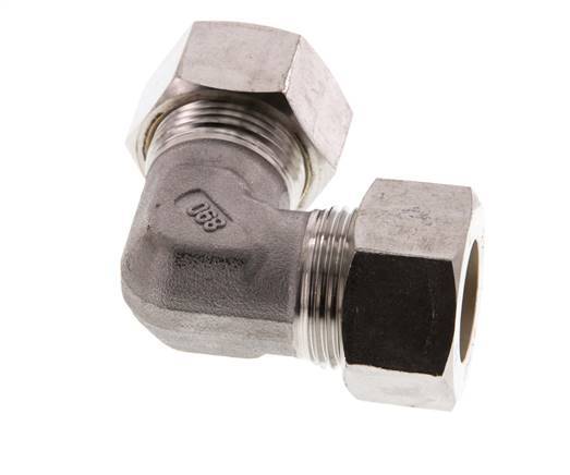 22L Stainless steel 90 deg Elbow Compression Fitting 160 Bar DIN 2353