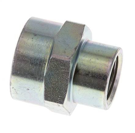 1/2'' NPT x 3/4'' NPT Zinc plated Steel Socket 170 Bar - Hydraulic
