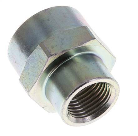 1/2'' NPT x 3/4'' NPT Zinc plated Steel Socket 170 Bar - Hydraulic