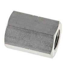 1/4'' NPT x 3/8'' NPT Zinc plated Steel Socket 210 Bar - Hydraulic