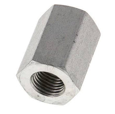 1/4'' NPT x 3/8'' NPT Zinc plated Steel Socket 210 Bar - Hydraulic