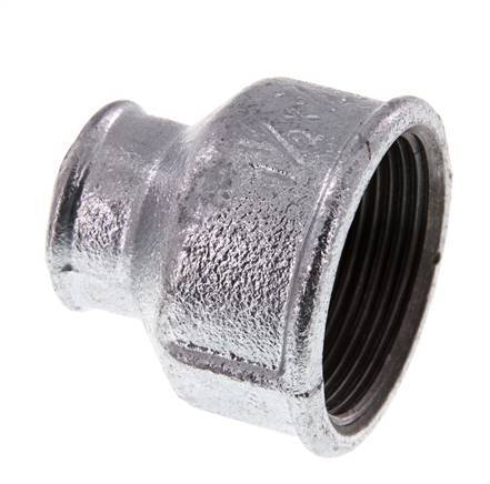 Rp 1 1/2'' x Rp 3/4'' Zinc plated Cast iron Round Socket 25 Bar