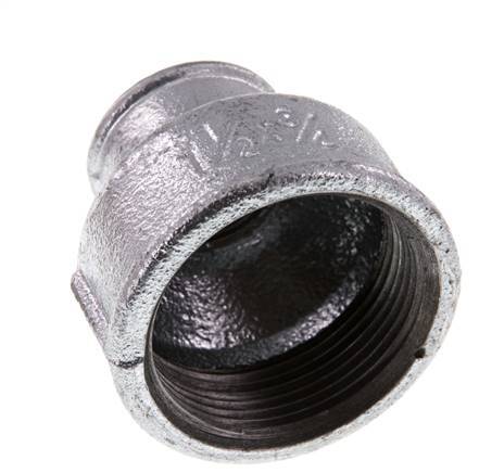 Rp 1 1/2'' x Rp 3/4'' Zinc plated Cast iron Round Socket 25 Bar