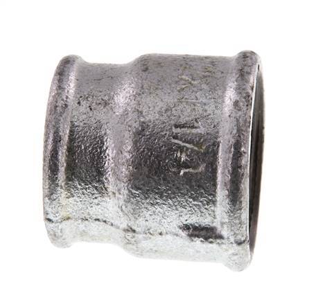Rp 1 1/2'' x Rp 1 1/4'' Zinc plated Cast iron Round Socket 25 Bar