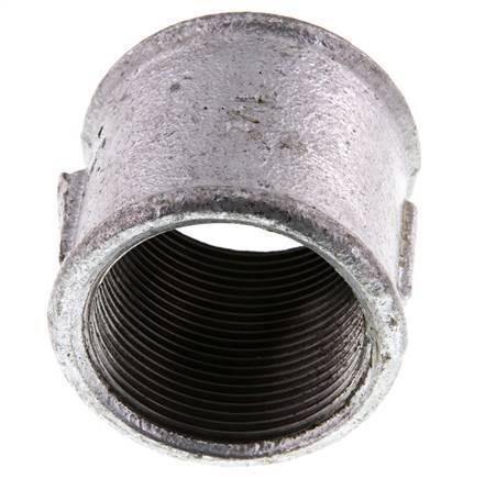 Rp 1 1/2'' Zinc plated Cast iron Round Socket 25 Bar