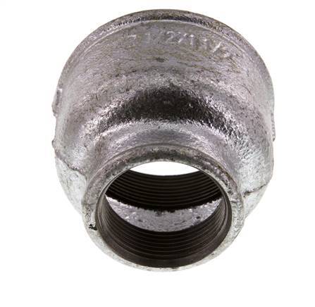 Rp 2 1/2'' x Rp 1 1/2'' Zinc plated Cast iron Round Socket 25 Bar