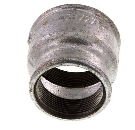 Rp 2 1/2'' x Rp 2'' Zinc plated Cast iron Round Socket 25 Bar