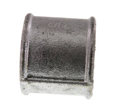 Rp 2 1/2'' Zinc plated Cast iron Round Socket 25 Bar