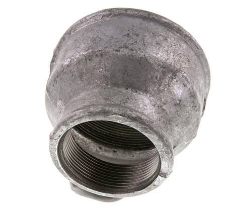 Rp 3'' x Rp 2'' Zinc plated Cast iron Round Socket 25 Bar