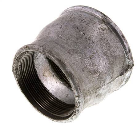 Rp 3'' x Rp 2 1/2'' Zinc plated Cast iron Round Socket 25 Bar
