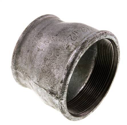 Rp 3'' x Rp 2 1/2'' Zinc plated Cast iron Round Socket 25 Bar