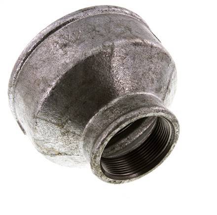 Rp 4'' x Rp 2'' Zinc plated Cast iron Round Socket 25 Bar
