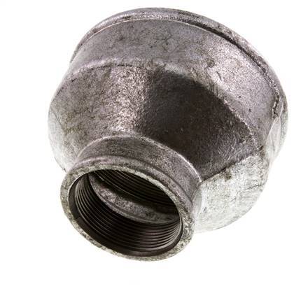 Rp 4'' x Rp 2'' Zinc plated Cast iron Round Socket 25 Bar