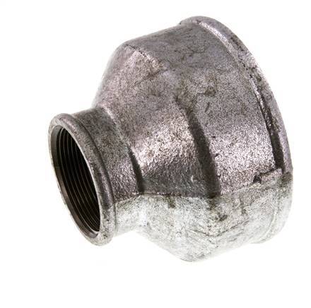 Rp 4'' x Rp 2'' Zinc plated Cast iron Round Socket 25 Bar